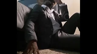 Masked Man Plays With His BBC On Camera